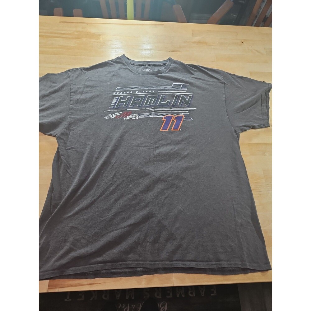 Joe Gibbs Racing 2XL Grey #11 FedEx Denny Hamlin T-shirt